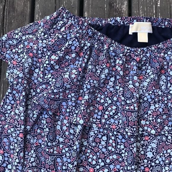 MICHAEL KORS Floral Paisley Ruffle Blouse - Picture 6 of 12